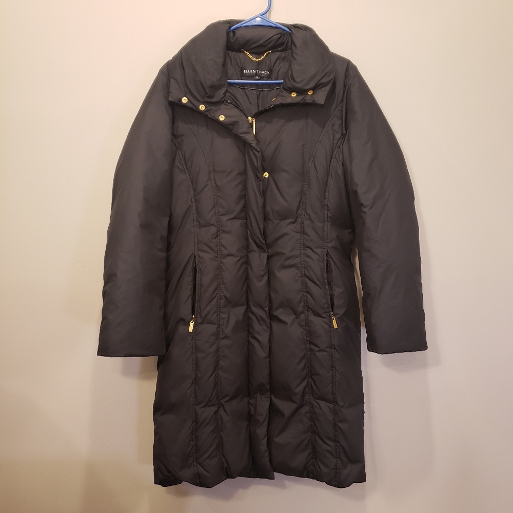 Ellen Tracy Black Puffer Coat